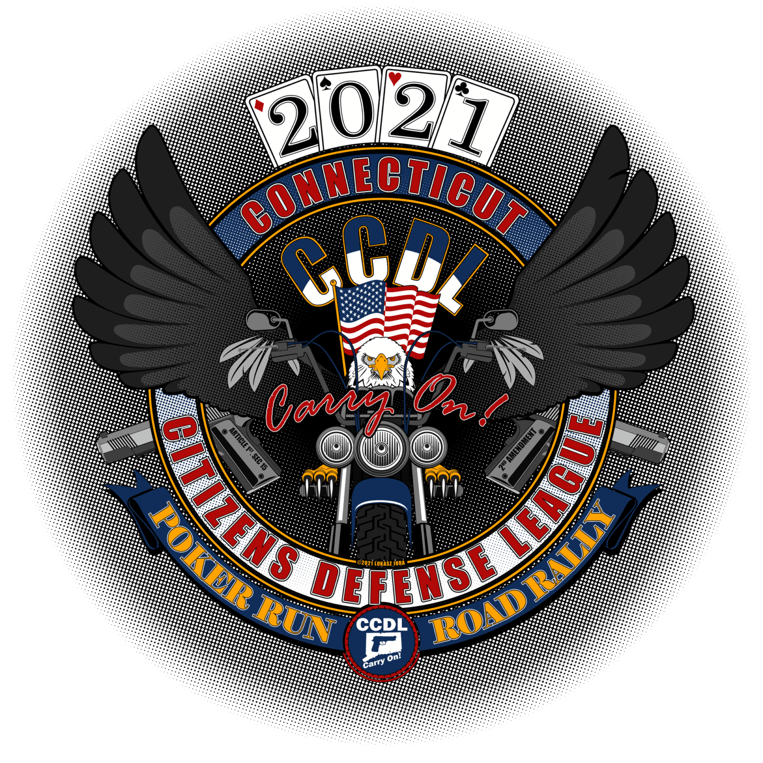 2021 Poker Run Road Rally Connecticut Citizens Defense League